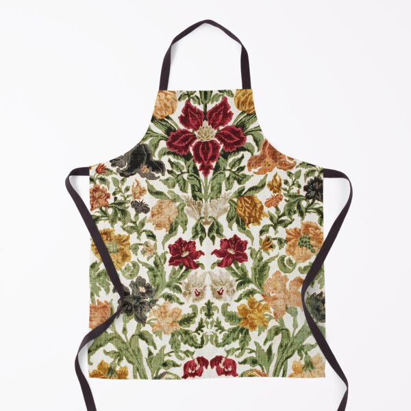 Item preview, Antique Italian Floral Textile Print designed and sold by Vicky Brago-Mitchell®.