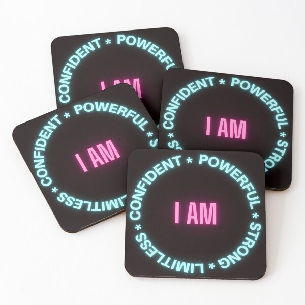 Item preview, Positive Affirmation I Am Powerful Confident Limitless Strong Digital Print Art designed and sold by IncrediMi.