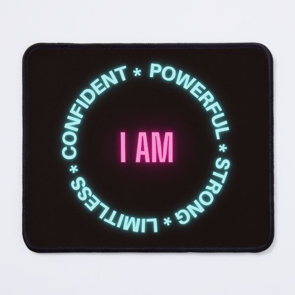 Item preview, Positive Affirmation I Am Powerful Confident Limitless Strong Digital Print Art designed and sold by IncrediMi.