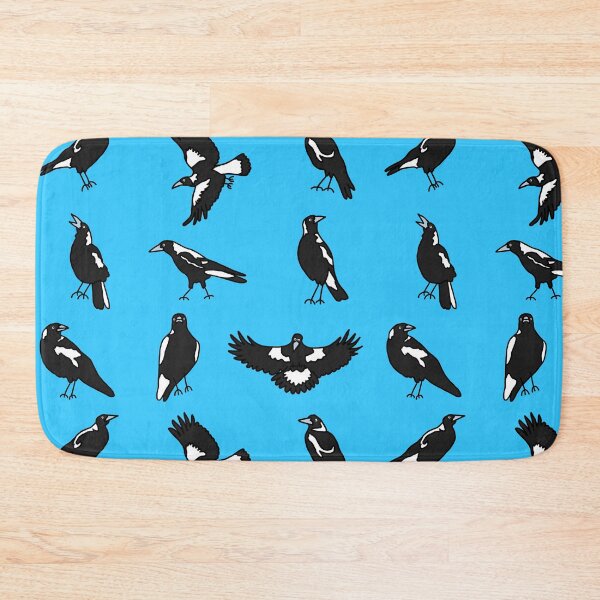 Item preview, Many Magpies on Blue designed and sold by Digitaldingo.