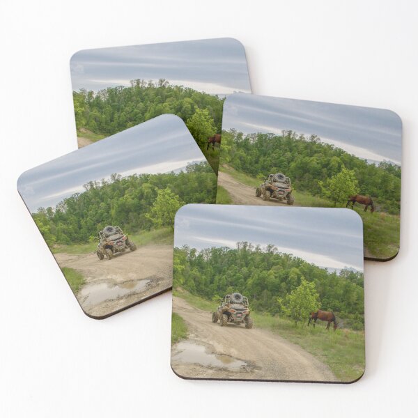 Item preview, SXS traveling slowly by wild horse eating designed and sold by Katherine Rose.