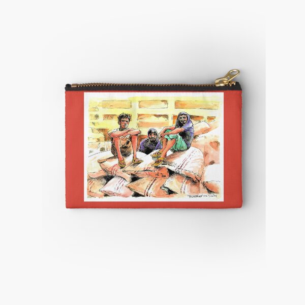 Item preview, Rice Bag Laborers On Break - Watercolor Print By Don Sylvester designed and sold by DonSylvester.