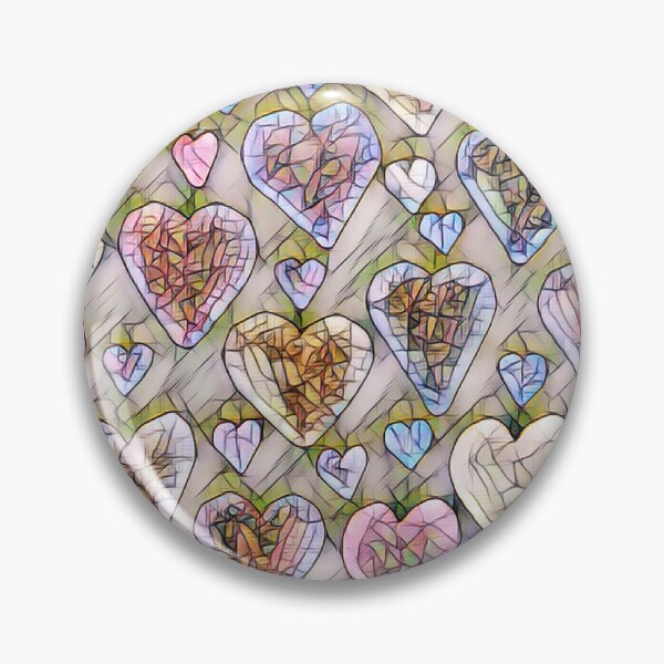 Item preview, Mosaic Hearts Seamless Pattern designed and sold by Edenglow Prints & Peculiars.