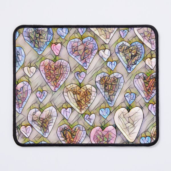 Item preview, Mosaic Hearts Seamless Pattern designed and sold by Edenglow Prints & Peculiars.