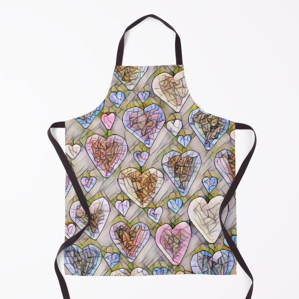 Item preview, Mosaic Hearts Seamless Pattern designed and sold by Edenglow Prints & Peculiars.