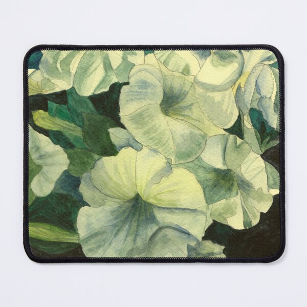 Item preview, White primula surfinia watercolour painting  designed and sold by esvb.