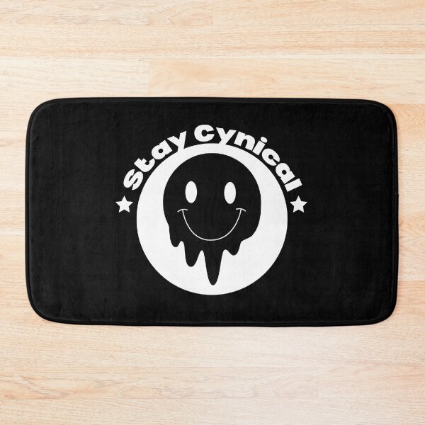 Item preview, Stay Cynical Black And White Circle Badge designed and sold by Pink Ribbon.