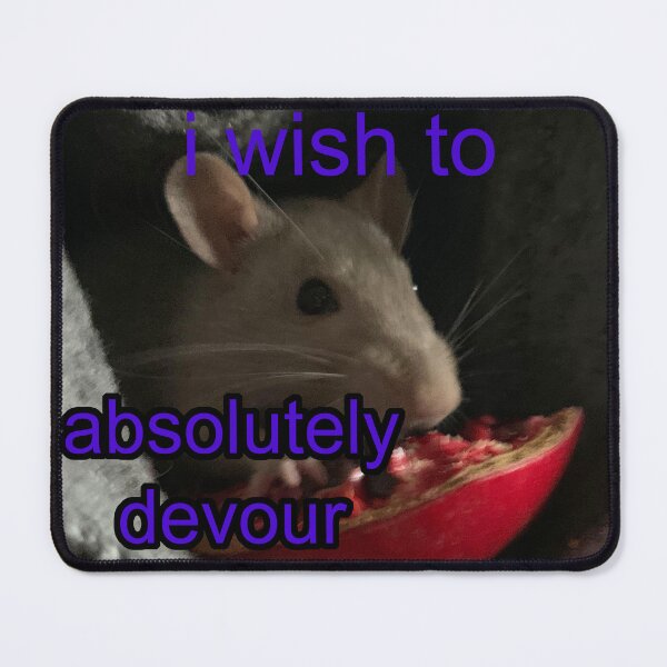 Item preview, i wish to absolutely devour a pomegranate rat designed and sold by ren.