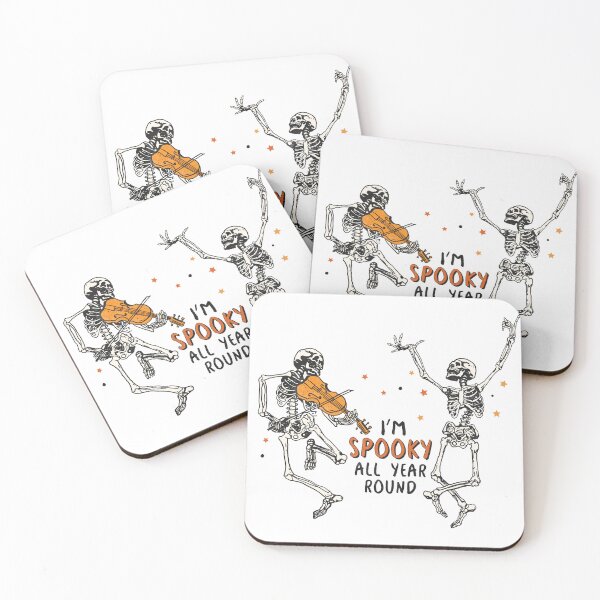 Item preview, Funny Dancing Skeleton - I'm Spooky All Year Round Halloween designed and sold by CocktailDesigns.