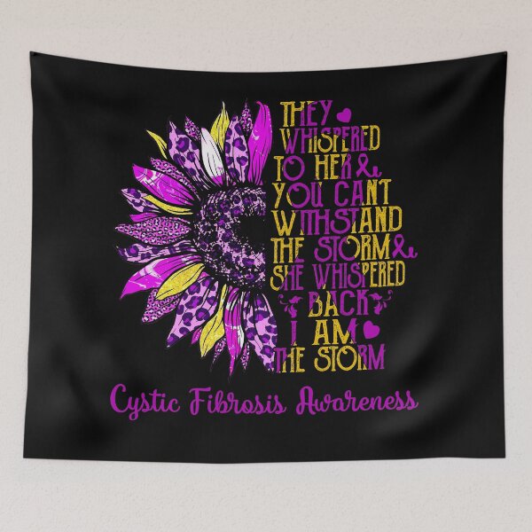 Item preview, I Am The Storm Sunflower Leopard Cystic Fibrosis Awareness designed and sold by rechardtee.