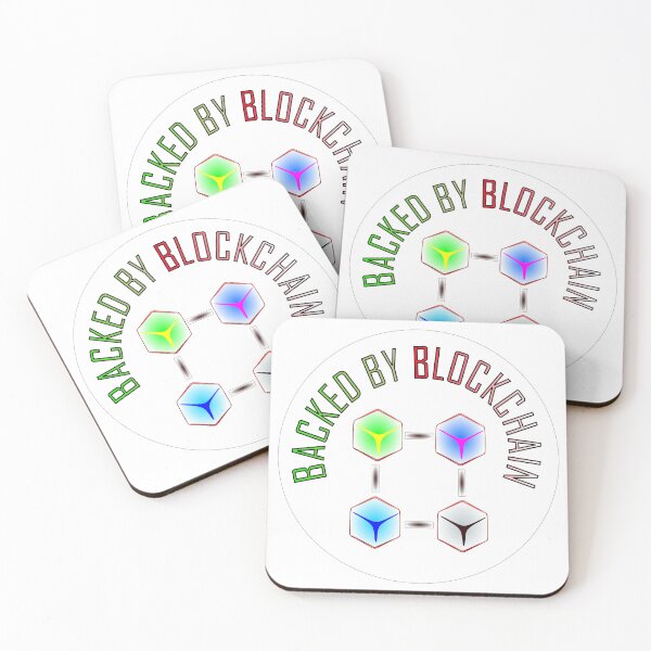 Item preview, Backed by Blockchain sticker pack designed and sold by Scrambledwords.