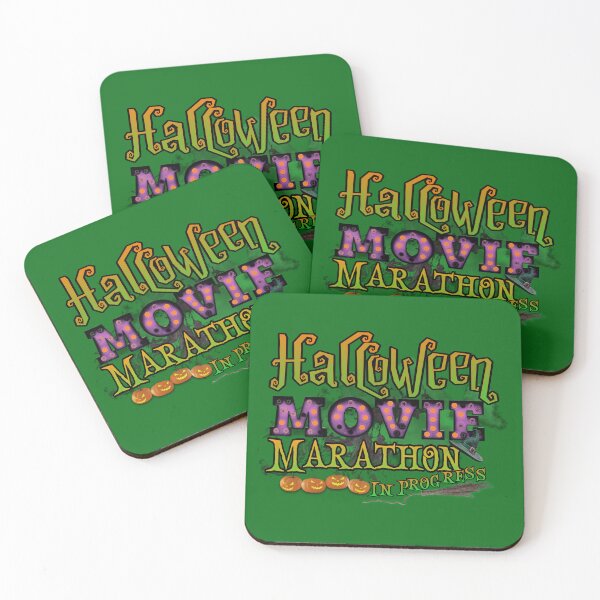 Item preview, Halloween Movie Marathon In Progress Purple Orange Marquee Letter Lights  designed and sold by ChicoryJunction.