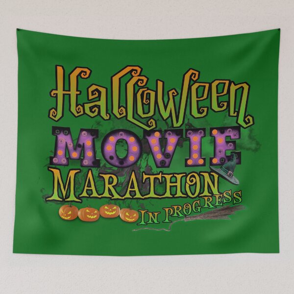 Item preview, Halloween Movie Marathon In Progress Purple Orange Marquee Letter Lights  designed and sold by ChicoryJunction.