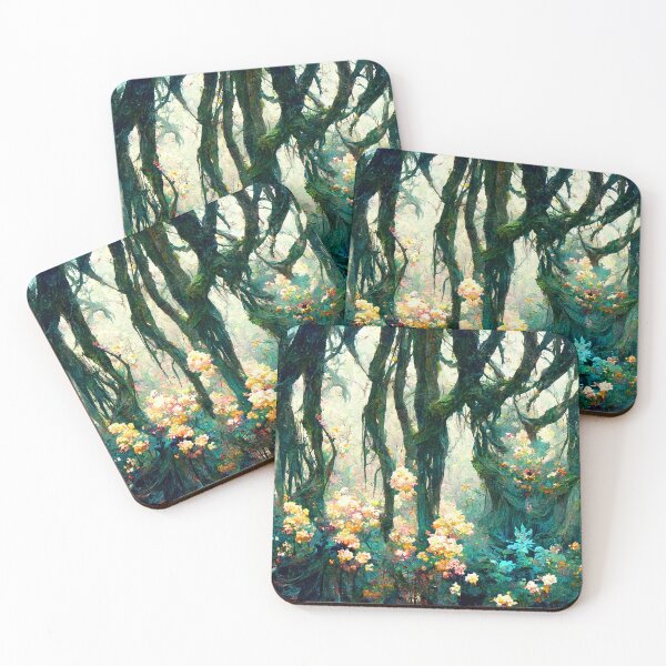 Item preview, Flower Spirits in the Forest (i) designed and sold by ArtbyACcreative.