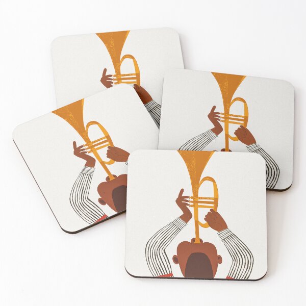 Item preview, New Orleans Trumpet Player Vintage Travel Poster designed and sold by vintagevivian.