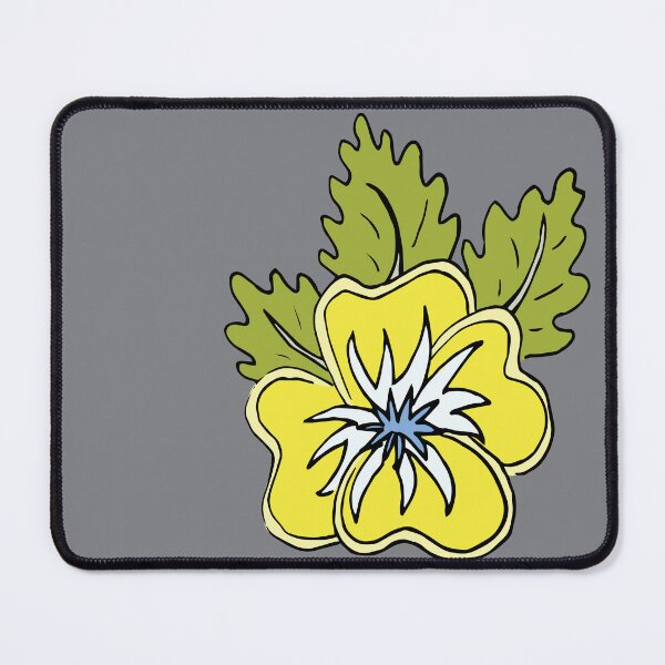 Item preview, Cheerful Yellow Wild Pansy Flower Cartoon Illustration  designed and sold by AngelDawnDesign.