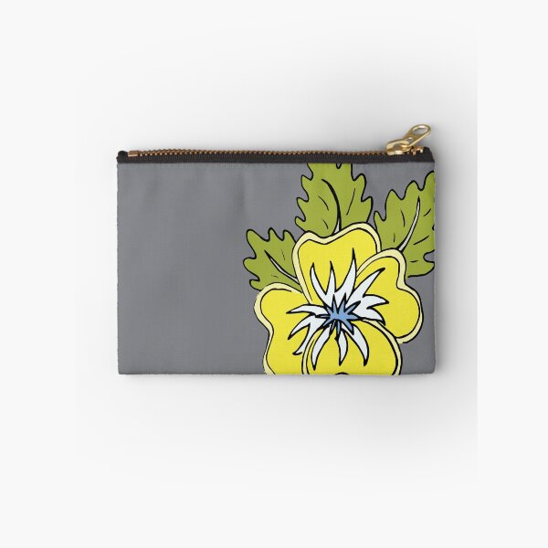 Item preview, Cheerful Yellow Wild Pansy Flower Cartoon Illustration  designed and sold by AngelDawnDesign.