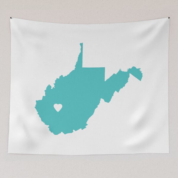 Item preview, West Virginia Love in Turquoise designed and sold by Maren Misner.