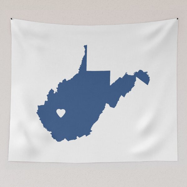 Item preview, West Virginia Love in Blue designed and sold by Maren Misner.