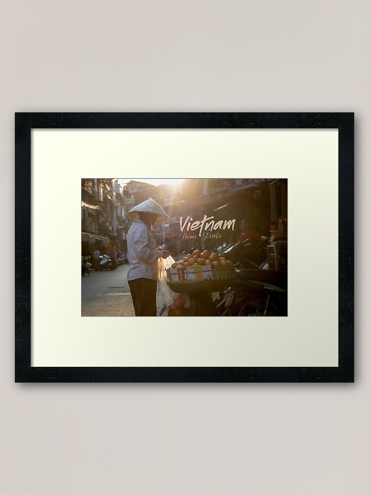 Alternate view of Vietnam street market Framed Art Print