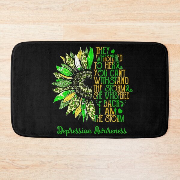 Item preview, I Am The Storm Sunflower Leopard Depression Awareness designed and sold by rechardtee.