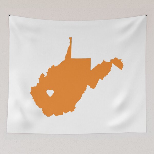 Item preview, West Virginia Love in Orange designed and sold by Maren Misner.