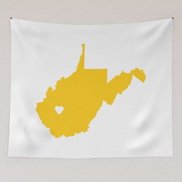 Item preview, West Virginia Love in Mustard designed and sold by Maren Misner.
