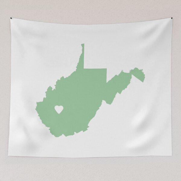 Item preview, West Virginia Love in Sage designed and sold by Maren Misner.