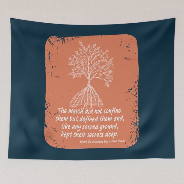 Item preview, Where the Crawdads sing delia owens quote the marsh secrets deep  designed and sold by ShopCrewAvenue.