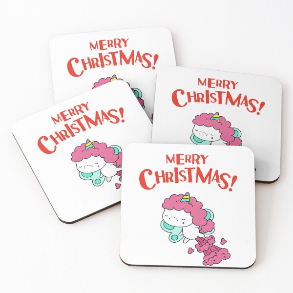 Item preview, A festive Christmas unicorn gift depicting funny cute unicorns and rainbow unicorns for Xmas / Christmas lovers, unicorn art fans, men, women and children  designed and sold by haRexia.