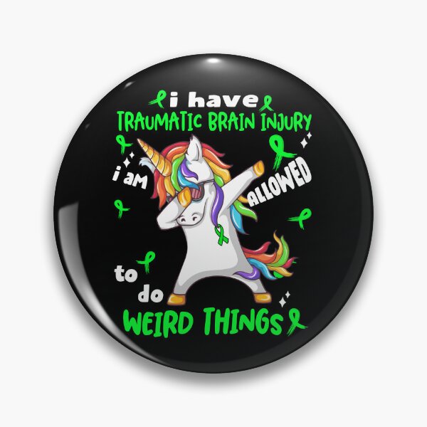 Item preview, Traumatic Brain Injury Awareness Funny I have Traumatic Brain Injury i'm allowed to do Weird Things! designed and sold by JanetShop809.