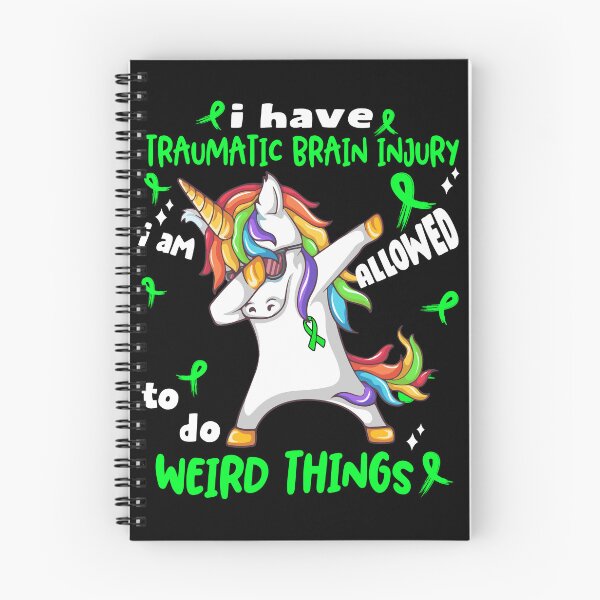 Item preview, Traumatic Brain Injury Awareness Funny I have Traumatic Brain Injury i'm allowed to do Weird Things! designed and sold by JanetShop809.