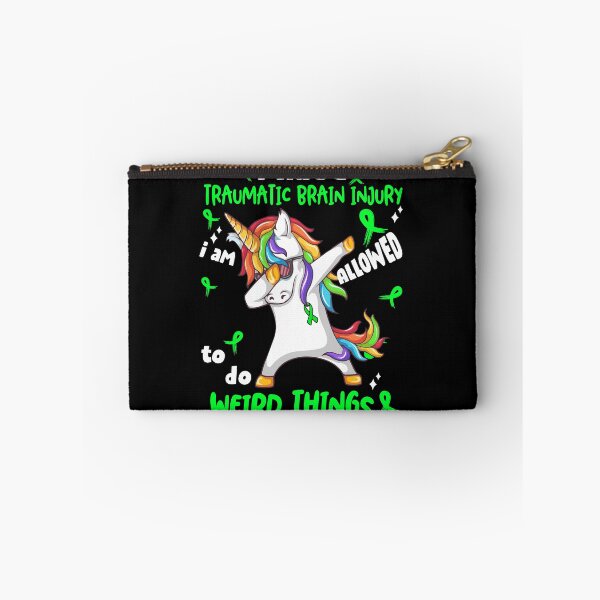 Item preview, Traumatic Brain Injury Awareness Funny I have Traumatic Brain Injury i'm allowed to do Weird Things! designed and sold by JanetShop809.