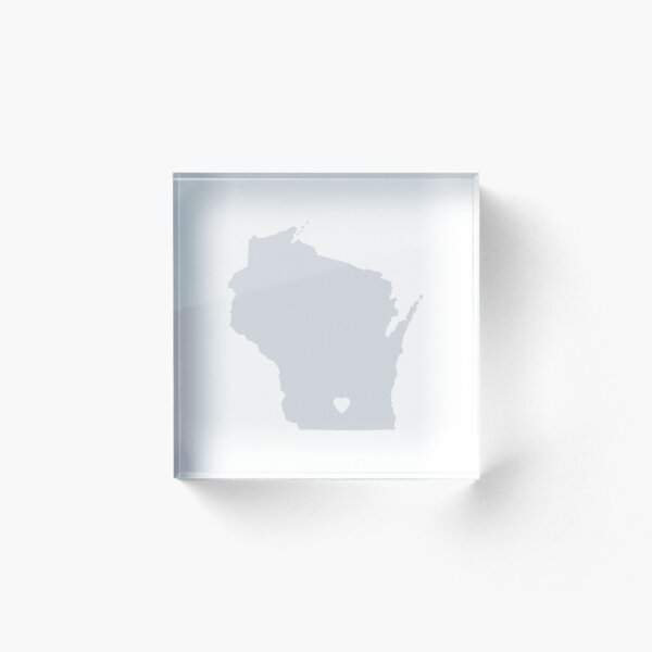 Item preview, Wisconsin Love in Gray designed and sold by Maren Misner.