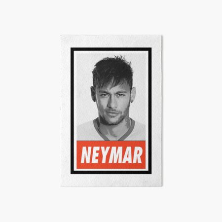 Neymar football jersey Art Board Print for Sale by Justtrendytees