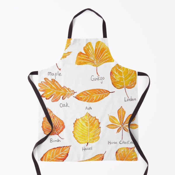Item preview, hand painted Yellow Autumn leaves collection watercolor designed and sold by ColorandColor.