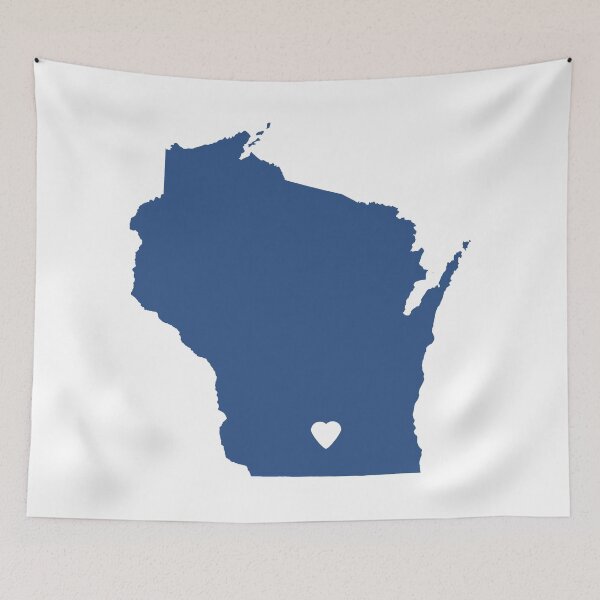 Item preview, Wisconsin Love in Blue designed and sold by Maren Misner.