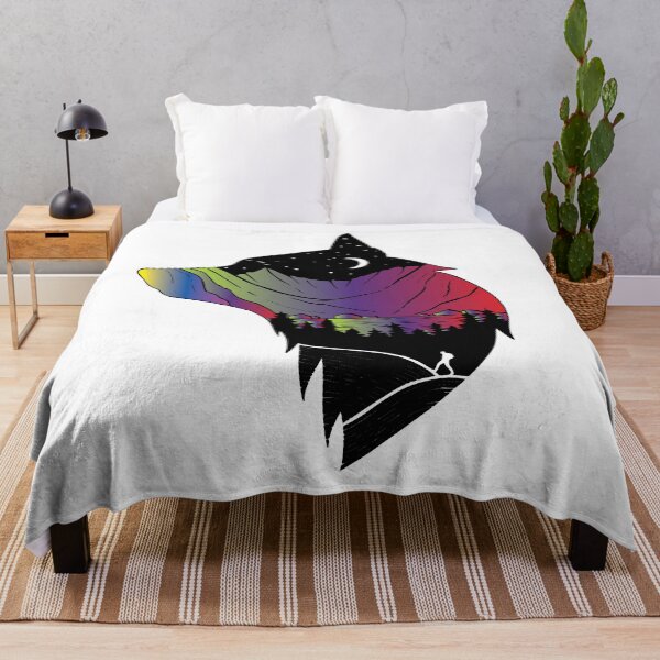 Item preview, wolf of the night, moon and stars mountains designed and sold by XXgooddeedXX.