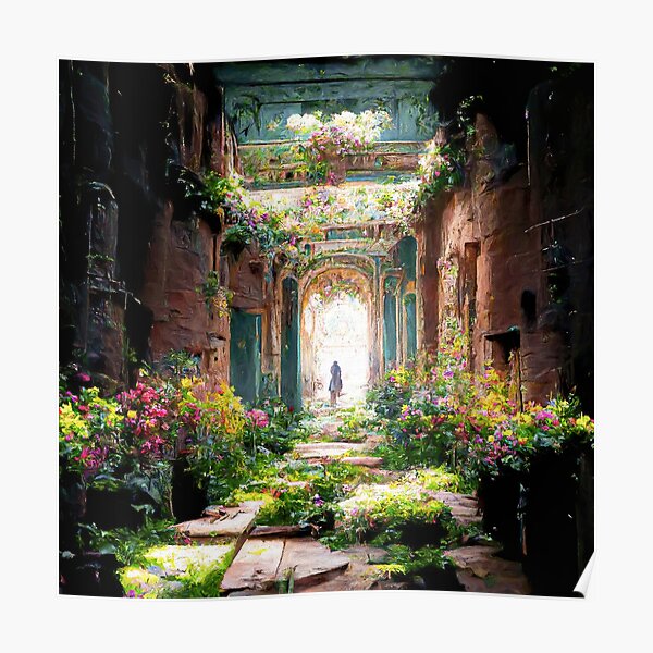 walking through the ruins Poster