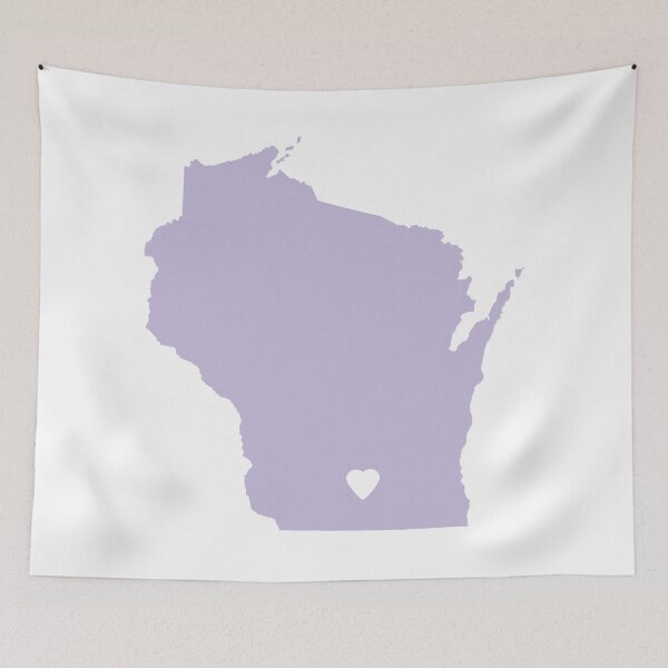 Item preview, Wisconsin Love in Lilac designed and sold by Maren Misner.