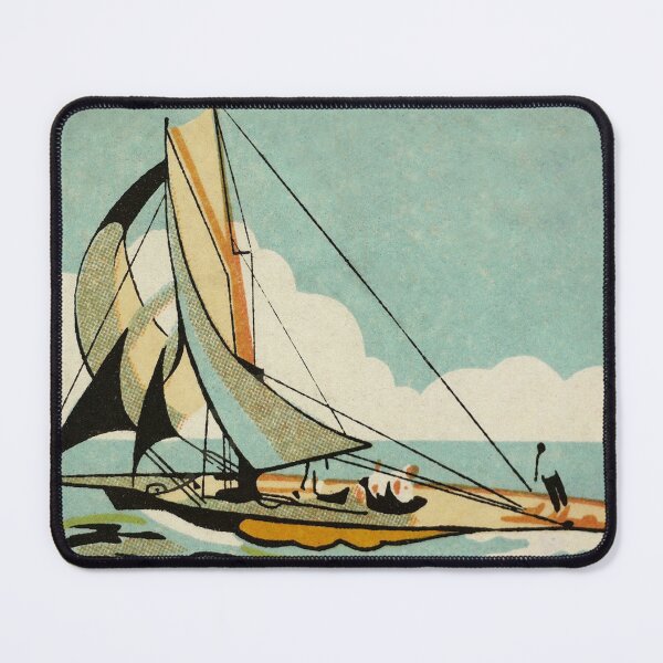 Item preview, Sailboat, Japanese Vintage Art designed and sold by vintagevivian.