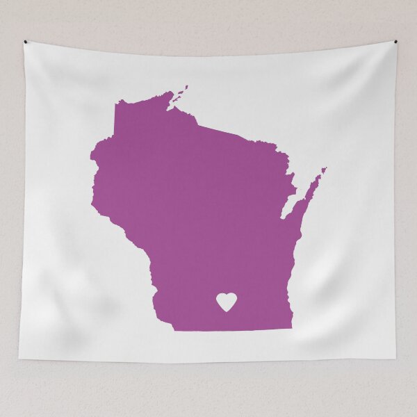 Item preview, Wisconsin Love in Purple designed and sold by Maren Misner.