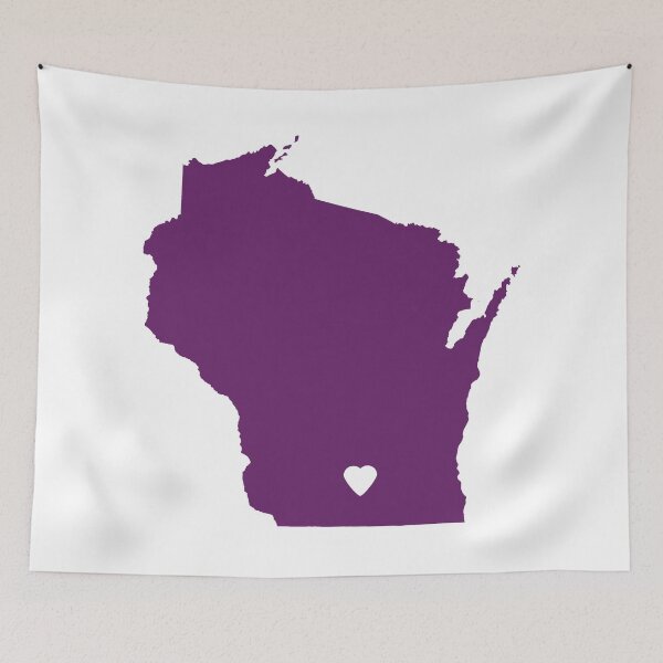 Item preview, Wisconsin Love in Purple designed and sold by Maren Misner.