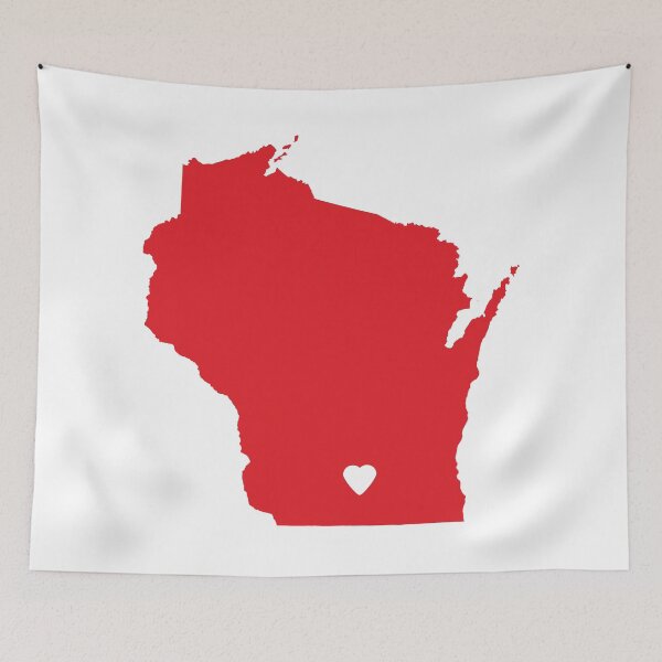 Item preview, Wisconsin Love in Red designed and sold by Maren Misner.