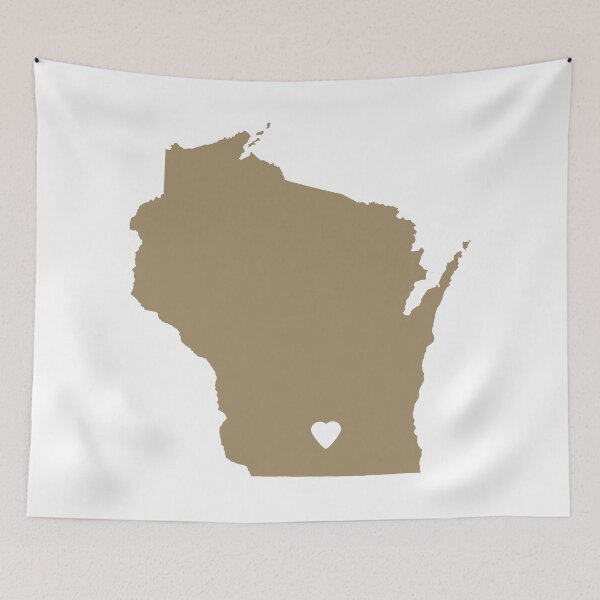 Item preview, Wisconsin Love in Mocha designed and sold by Maren Misner.