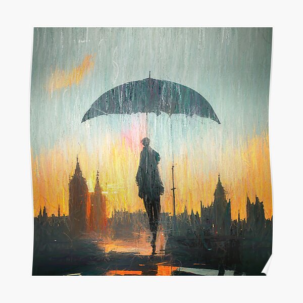 London rain Poster