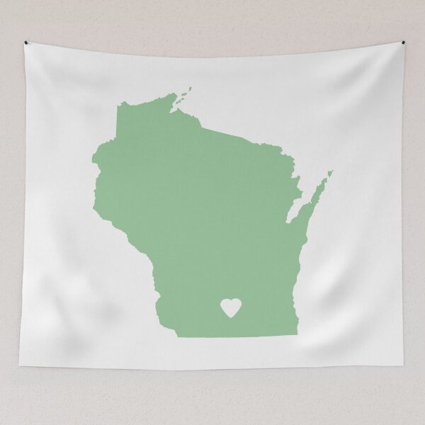 Item preview, Wisconsin Love in Sage designed and sold by Maren Misner.
