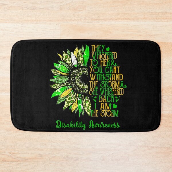 Item preview, I Am The Storm Sunflower Leopard Disability Awareness designed and sold by rechardtee.