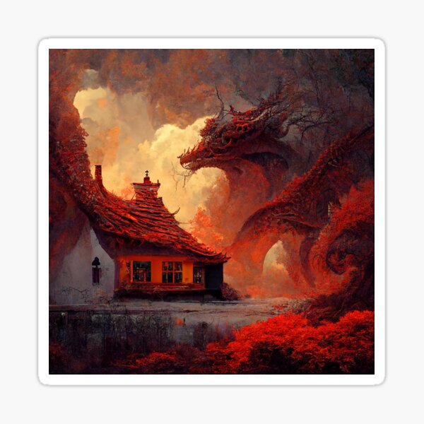 Item preview, Dragon's Minka House designed and sold by DarkAgeArt.