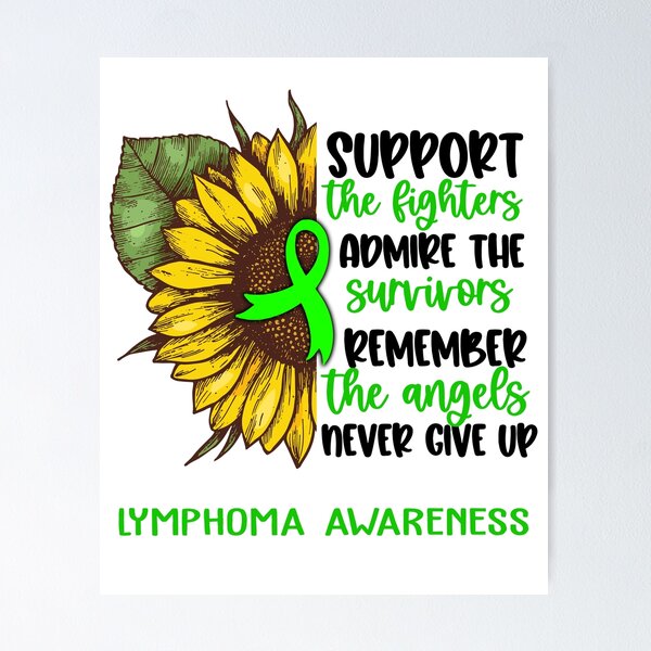 Item preview, Lymphoma Awareness - Support the Fighters Admire the Survivors Remember the Angels Never Give Up designed and sold by whlrcheryl.